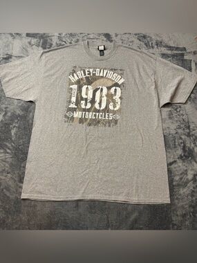 Harley-Davidson Gray Graphic '1903 Motorcycles' Tee